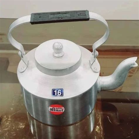 Silver Round Aluminium Tea Kettle For Commercial At Rs In Shapar