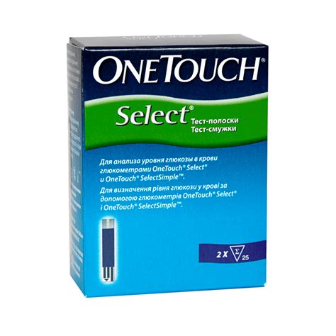 Тест-полоски One Touch Select №50 Ван Тач Селект 50шт, цена 360 грн ...