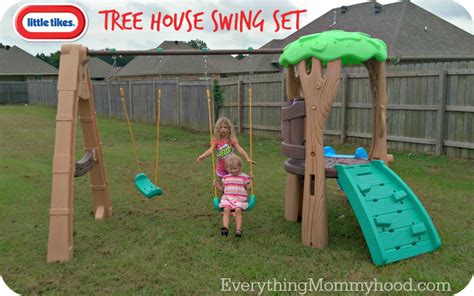 Little Tikes Tree House Swing Set Review & Giveaway - ends 9/21 ...