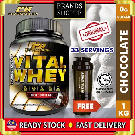 Vital Whey Halal Kg G Protein Isolate Chocolate Free Shaker Vs