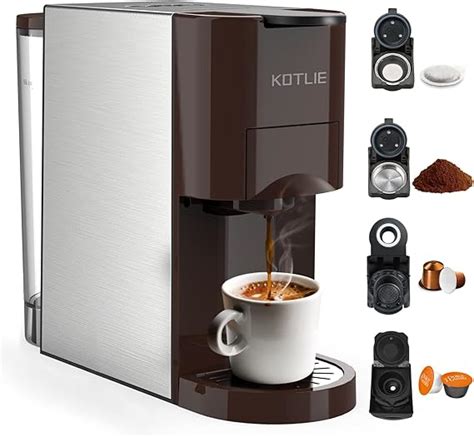 KOTLIE 4 In 1 Coffee Machine Compatible With K Cup Nespresso Original