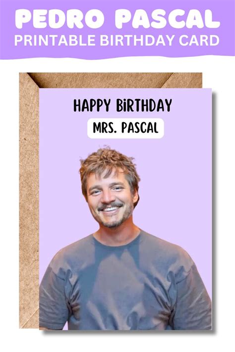 a birthday card with the words happy birthday, mr pascal in front of a ...