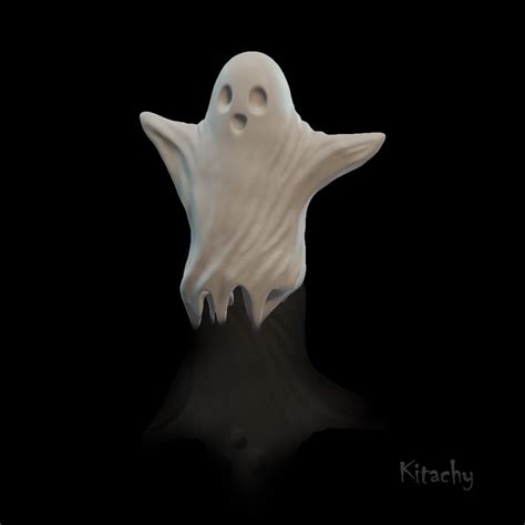 Free Stl File Spooky Cute Ghost Miniature Figure Halloween Decoration