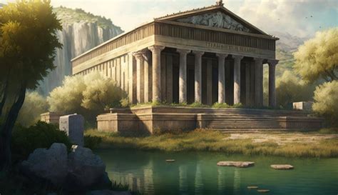 Premium AI Image | temple of artemis at ephesus