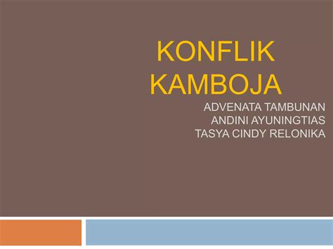 Konflik Kamboja PPT