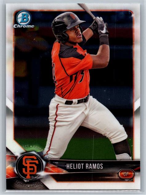 2018 Bowman Chrome Heliot Ramos Rookie San Francisco Giants RC EBay