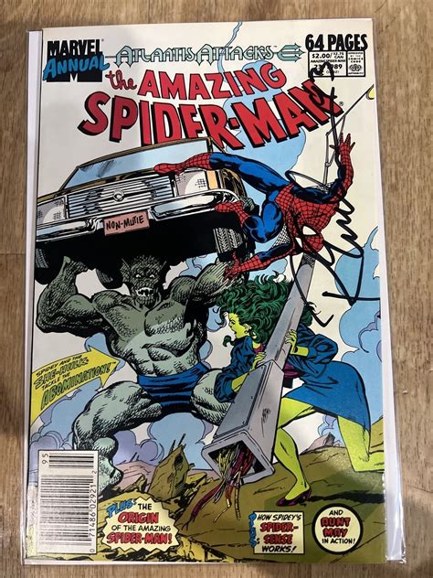 Amazing Spiderman Annual 23 She Hulk Abomination Liefeld 1989 Newsstand