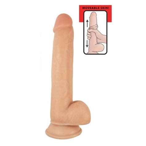 RealCock Sliders 9 Moveable Skin Suction Cup Dildo Vanilla Sex