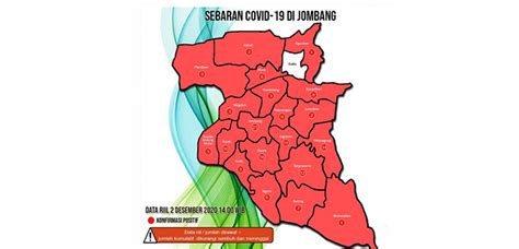 Kabupaten Jombang Kembali Berstatus Zona Merah Covid Teras Jatim