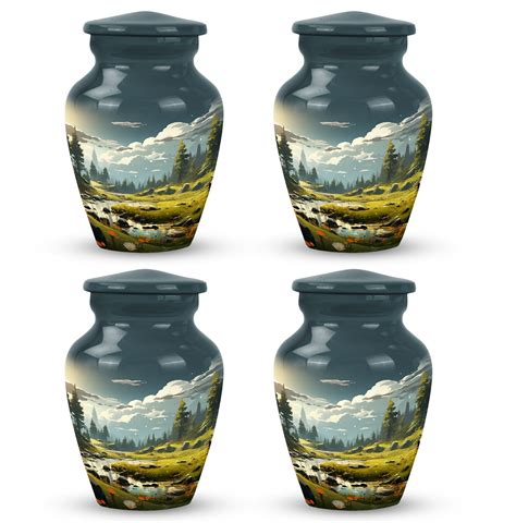 Mountain Meadow At Sunrise Cremation Urn For Ashes Crematory Urns For