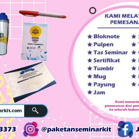 Jual Paket Tas Seminar Kit Murah Malang Jawa Timur