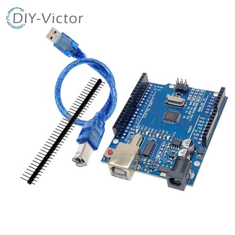 Um Conjunto Uno R3 Ch340g Mega328p Chip 16mhz Para Arduino Ch340