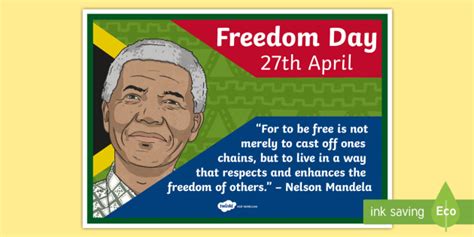 South Africa Freedom Day Poster Classroom Display