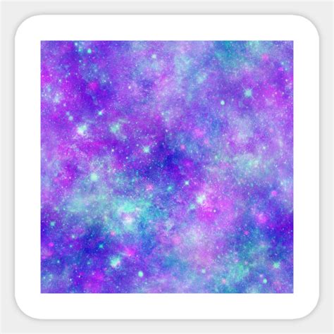 Beautiful Purple Galaxy - Purple Galaxy Art - Sticker | TeePublic