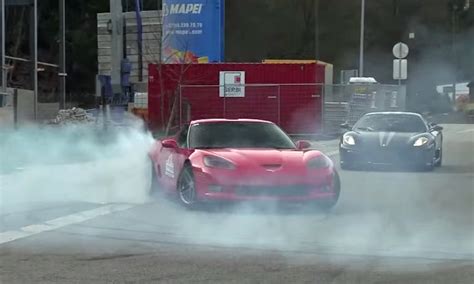 Crazy Drifts Donuts And Burnout In A C6 Corvette Z06 VetteTV