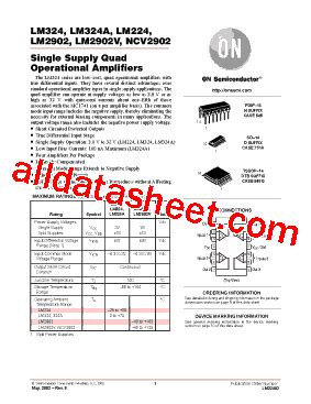 LM324 Datasheet PDF ON Semiconductor