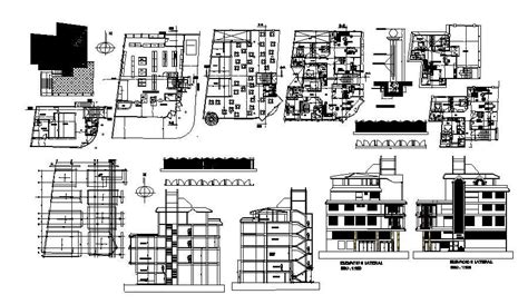 Multi Purpose Building Design In AutoCAD File - Cadbull