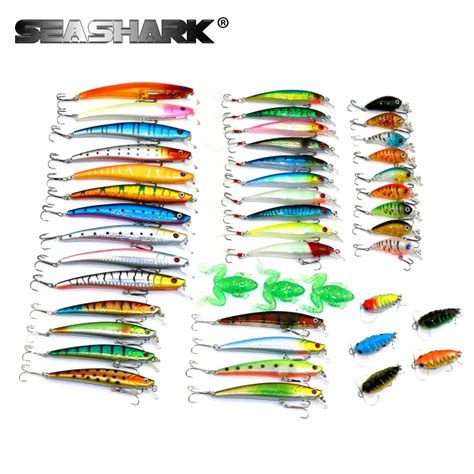 Sea Shark Minnow 45pcslot Fly Fishing Lure Set China Hard Bait Jia