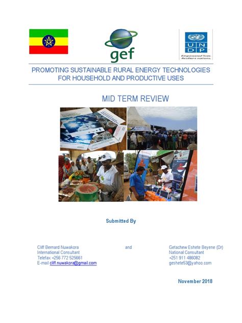 Final Report For Undp Gef Ret Project Mtr 27th Nov 2018 Pdf