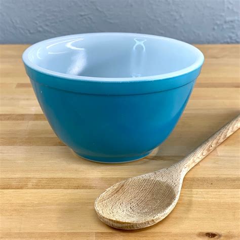 Small Blue Pyrex Primary Color Mixing Bowl Pyrex Nesting Bowl Blue