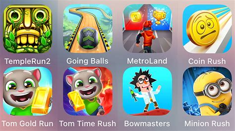 Sonic Dash Subway Surf Bowmasters Sonic Boom Tom Time Rush Temple Run