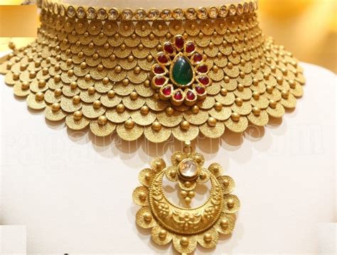 Latest Gold Choker Necklace Designs Dhanalakshmi Jewellers