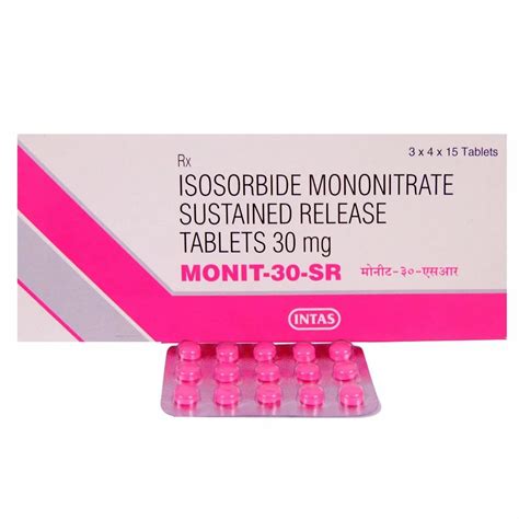 Isosorbide Mononitrate 30 Mg Tablets At Rs 90strip In Nagpur Id 2850312498230