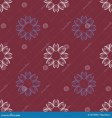 Seamless With Vintage Floral Pattern Stock Vector Illustration Of