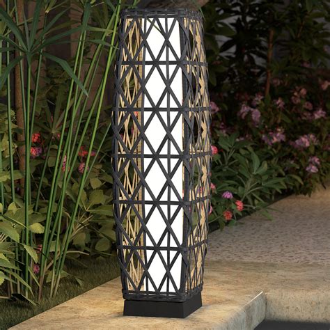 Grand Patio Solar Powered Wicker Outdoor Floor Lamp Wayfair