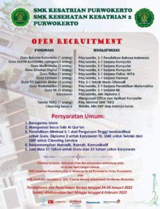 Lowongan Pekerjaan SMK Kesatrian Purwokerto Loker Purwokerto