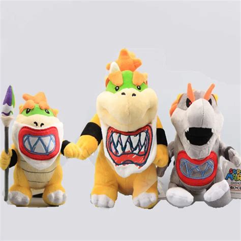 3Styles Super Mario Bros Standing Bowser JR Koopa Baby with Sword Gray ...