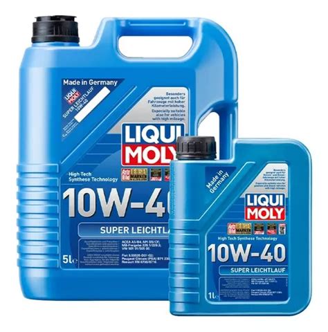 Paquete 6 Litros Super Leichtlauf 10w40 Aceite De Liqui Moly Envío gratis