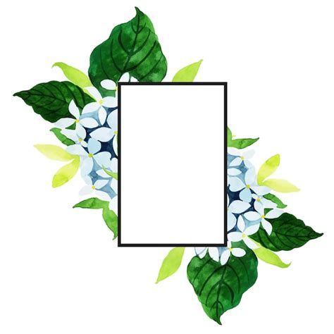 Free Vector Watercolor Floral Frame