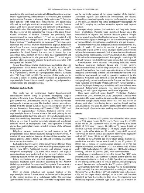 Pdf Outcome Of Periprosthetic Distal Femoral Fractures Following Knee Arthroplasty Dokumen Tips