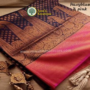 Kubera Pattu Premium Softy Silks Om Sai Home Decors