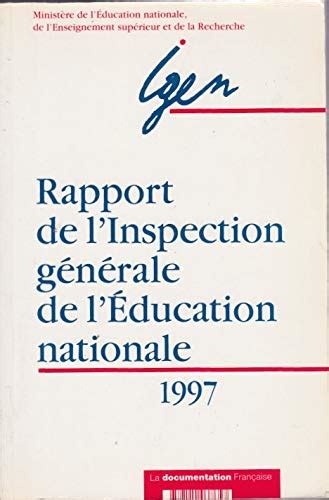 Rapport De L Inspection Generale De L Education Nationale Juin