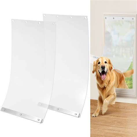 2 Pack Dog Door Replacement Flaps Compatible with XL Dog Door, Sturdy