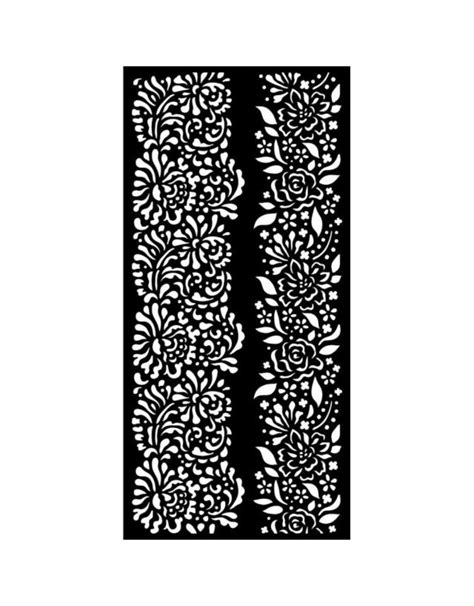 Stamperia Thick Stencil Cm 12x25 Garden Of Promises Borders Scraphut