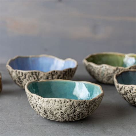 SET Of 4 Ceramic Soup Bowls 6 3 16cm Handmade Pottery Etsy