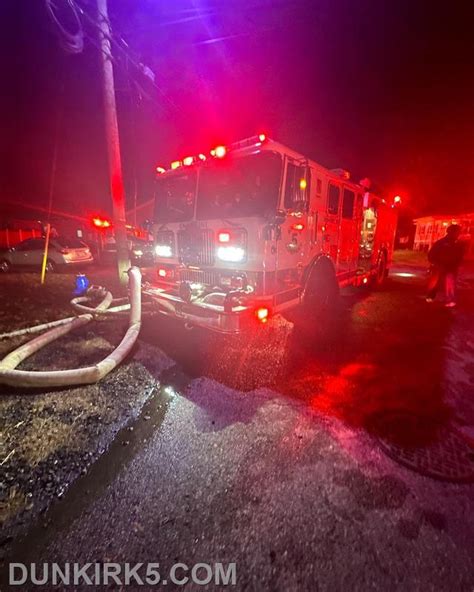 Engine Truck Company Run North Beach Building Fire Dunkirk