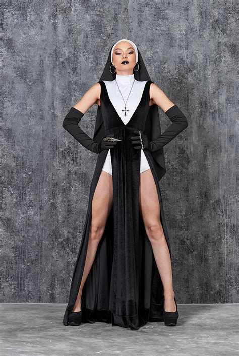 Sexy Nonnen Kleid Nonne Kostüm für Frau Halloween Kostüm Etsy de