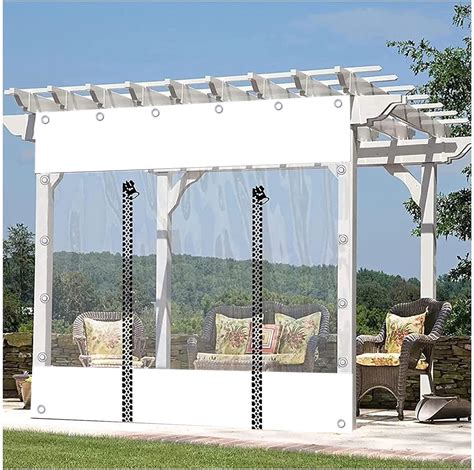 Sonakia wasserdichte Pergola seitenwände Transparente PVC abdeckplane