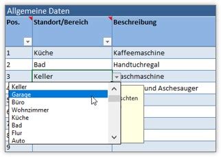 Inventarliste Alle Meine Vorlagen De