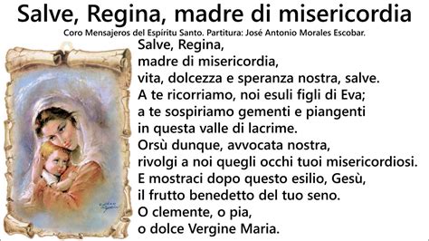 Salve Regina Madre Di Misericordia Youtube