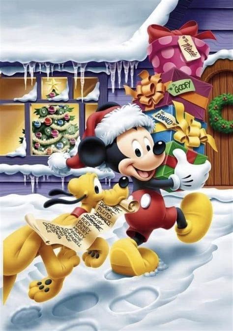 Pin de Joyce Hunter en Disney Mickey mouse navideño Navidad animado