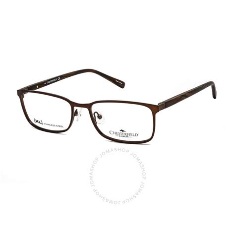 Chesterfield Men S Brown Square Eyeglass Frames Ch71xl04in0056 716736175270 Eyeglasses Jomashop