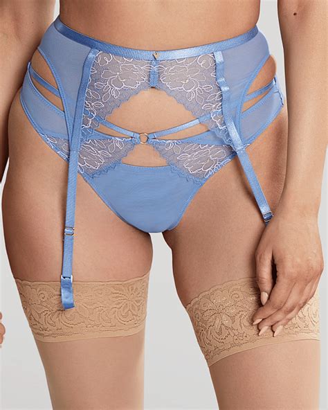 Valentina Luxe Suspender Denim Tkd Lingerie