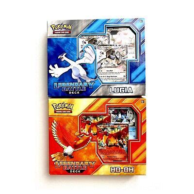 Pokemon Center LUGIA AND HO OH TCG Legendary Battle Decks SEALED