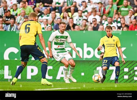 Jaroslaw Kubicki From Lechia Gdansk L And Simon Hedlund From Brondby