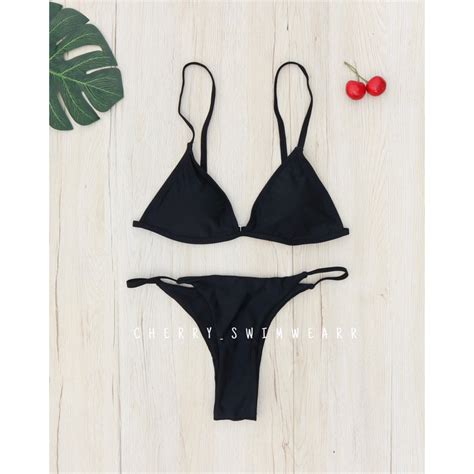 Bikini สายฝอ มฟองนำ ตะขอหลง พรอมสง Shopee Thailand